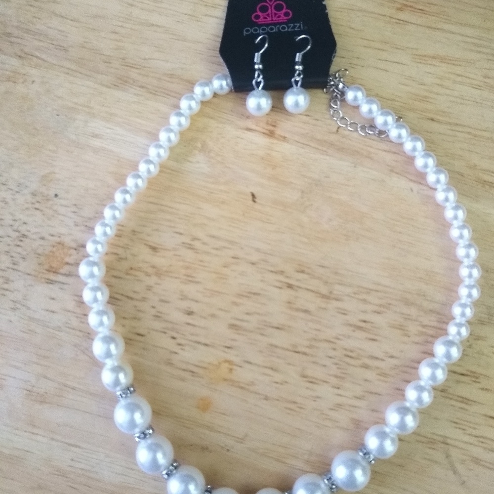 Costume earrings and necklace set